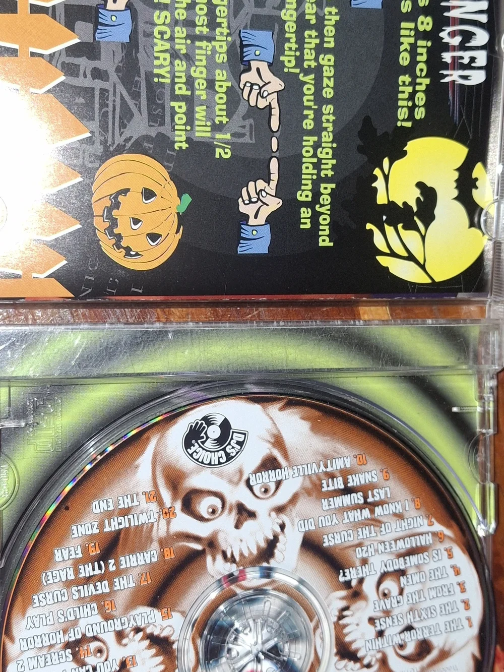 Sounds of Horror Halloween Party CDs - Orange Holographic